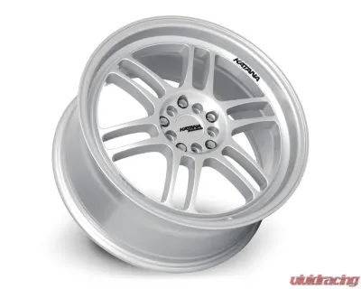 Katana Racing Wheels KR02 Wheel 17x7.5 4x108|4x114.3 40mm Glossy Silver - KR02-177502GS