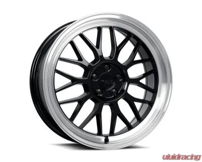Katana Racing Wheels KR06 Wheel 18x8 5x114.3 40mm Glossy Black Machined Lip - KR06-188054GBL