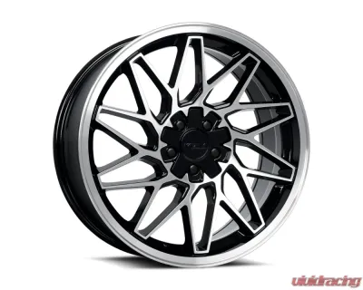 Katana Racing Wheels KR09 Wheel 18x8 5x100|5x114.3 40mm Glossy Black Machined Face - KR09-188005GBF