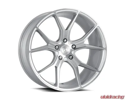 Dolce Wheels Dolce Performance Element Wheel 18x8.5 5x114.3 35mm Gloss Silver Machined Face - ELEMENT-88554GSF
