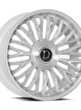Dolce Wheels Luxury Lusso Wheel 24x10 Blank 25mm Glossy Silver Brush Face Stainless Lip                                     - LUSSO-241000GSBF25 - Image 3