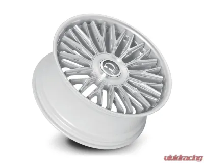 Dolce Wheels Luxury Lusso Wheel 24x10 Blank 25mm Glossy Silver Brush Face Stainless Lip - LUSSO-241000GSBF25