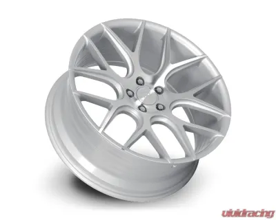 Dolce Wheels Dolce Performance Monza Wheel 20x8.5 5x120 28mm Gloss Silver Machined Face - MONZA-28545GSF