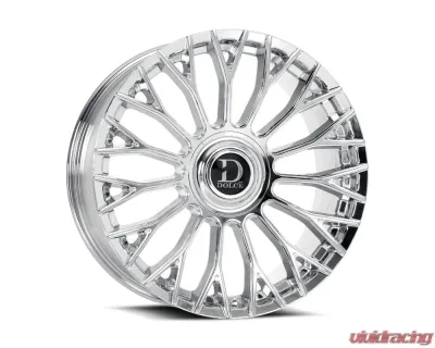 Dolce Luxury Roma Wheel 22x9.5 Blank 18mm Chrome - ROMA-229500C18