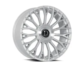 Dolce Luxury Roma Wheel 22x10.5 5x108|5x112 40mm Glossy Silver Brush Face
