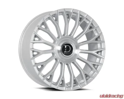 Dolce Wheels Dolce Luxury Roma Wheel 22x10.5 5x127|5x130 42mm Glossy Silver Brush Face - ROMA-2210539GSBF