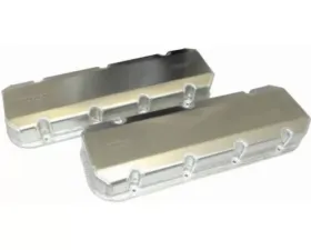 Moroso Aluminum Exhaust & Intake Pockets 3in BBC Valve Cover w/Billet Rail