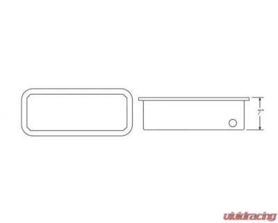 Moroso Wet Sump 7in Aluminum Oil Pan Hemi Incl. Keith Black/JP-1 Dragster - 20043