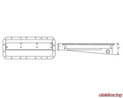 Moroso Dry Sump 3in-5in Aluminum Oil Pan Hemi Incl. Keith Black/JP-1 Funny Car - 20044