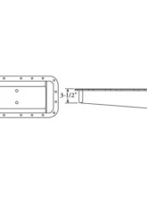 Moroso Wet Sump 3.5in-5.25in Aluminum Oil Pan Hemi Incl. Keith Black/JP-1 Funny Car                                     - 20045 - Image 2