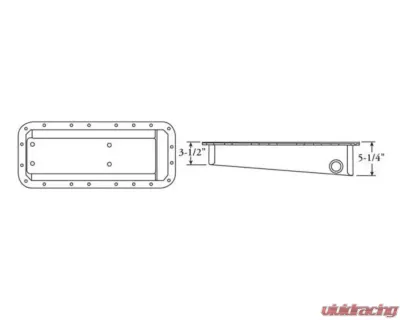 Moroso Wet Sump 3.5in-5.25in Aluminum Oil Pan Hemi Incl. Keith Black/JP-1 Funny Car - 20045
