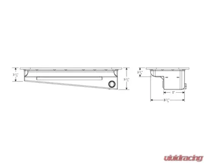 Moroso Dry Sump 4-3/8in-6-3/8in Aluminum Oil Pan Hemi Incl. Keith Black/JP-1 Funny Car - 20049