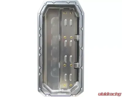 Moroso AJPE TFX 96/TFX 2000/TFX 2002 Funny Car Dry Sump 4-3/8in-6-3/8in Aluminum Oil Pan - 20054
