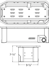 Moroso AJPE TFX 96/TFX 2000/TFX 2002 Dragster Wet Sump 7in Aluminum Oil Pan                                     - 20055 - Image 2