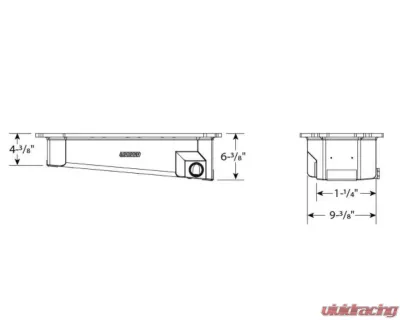 Moroso AJPE TFX 96/TFX 2000/TFX 2002 Funny Car Wet Sump 4.25in-6.25in Aluminum Oil Pan - 20056