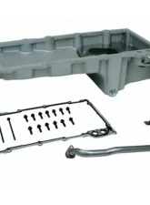 Moroso Wet Sump 6qt 5.75in Aluminum Oil Pan GM LS Swap w/Rear Sump & Spin-On Oil Filter Adapter                                     - 20105 - Image 3