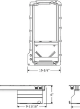Moroso Wet Sump 7qt 6in Baffled Steel Oil Pan GM LS Swap w/Rear Sump & Two -10An Fittings                                     - 20140 - Image 2