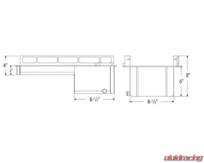 Moroso Wet Sump 7qt 6in Baffled Steel Oil Pan Dart LS Next Swap w/Aluminum Spacers - 20144
