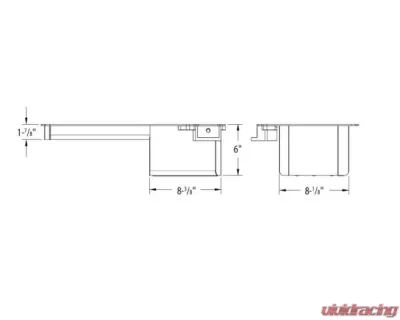 Moroso Wet Sump 5qt 6in Steel Oil Pan GM LS Swap w/Rear Sump & Spin-On Oil Filter Adapter - 20145