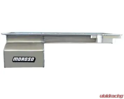 Moroso Wet Sump 6.5qt 6in Steel Oil Pan GM LS Swap w/Front Sump & Remote Oil Filter Adapter - 20146
