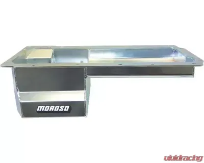 Moroso Wet Sump 6in Steel Oil Pan GM LS Swap/Early F-Body w/Rear Sump & Remote Oil Filter Adapter - 20148