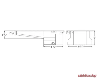 Moroso Wet Sump 6in Steel Oil Pan GM LS Swap/Early F-Body w/Rear Sump & Remote Oil Filter Adapter - 20149