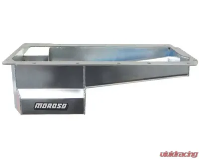Moroso Wet Sump 6in Steel Oil Pan GM LS Swap/Early F-Body w/Rear Sump & Remote Oil Filter Adapter - 20149