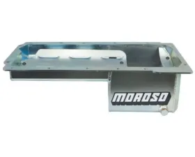 Moroso Wet Sump 7qt 6in Baffled Steel Oil Pan Dart LS Next Swap w/Aluminum Spacers