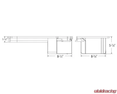 Moroso Wet Sump 5qt 5-7/8in Aluminum Oil Pan GM LT Swap w/Rear Sump & Spin-On Oil Filter Adapter - 20155