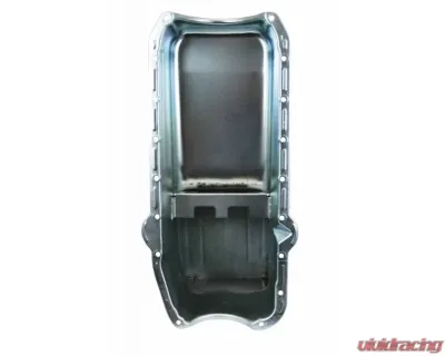 Moroso Wet Sump 7qt 9.5in Steel Oil Pan Chevrolet Small Block w/Passenger Side Dipstick 1980-1985 - 20165