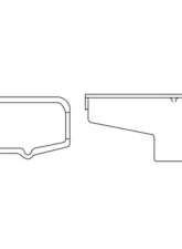 Moroso Wet Sump 5qt 7.5in Steel Oil Pan Chevrolet SBC w/Passenger Side Dipstick 1986+                                     - 20172 - Image 2