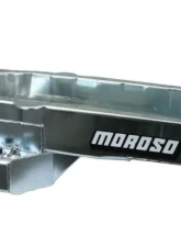Moroso Wet Sump 5.5qt 7.5in Steel Oil Pan Chevrolet Small Block w/Passenger Side Dipstick 1980-1985                                     - 20179 - Image 3