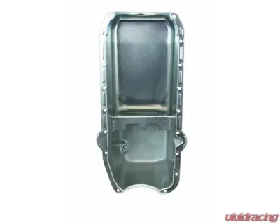 Moroso Wet Sump 6qt 8.25in Steel Oil Pan Chevrolet Small Block w/Passenger Side Dipstick 1980-1985 - 20181