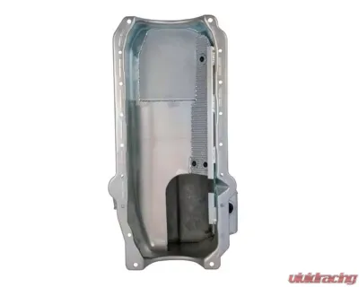 Moroso Wet Sump 5.5qt 7.5in Steel Oil Pan Chevrolet Small Block w/Passenger Side Dipstick 1986+ - 20185