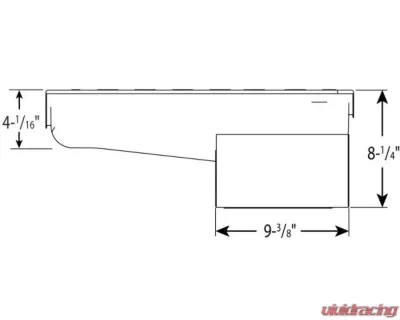 Moroso Wet Sump 7qt 8.25in Steel Oil Pan Pre-80 Chevrolet Small Block w/Driver Side Dipstick - 20190