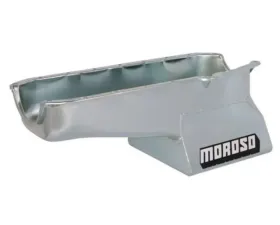 Moroso Wet Sump 7qt 8.25in Steel Oil Pan Pre-80 Chevrolet Small Block w/Driver Side Dipstick