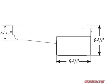 Moroso Wet Sump 7qt 8.25in Steel Oil Pan Pre-80 Chevrolet SBC w/Driver Side Dipstick - 20191