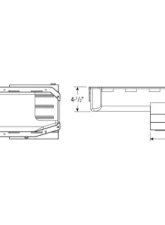 Moroso Wet Sump 7qt 8.25in Steel Oil Pan Pre-85 Chevrolet SBC w/Driver Side Dipstick                                     - 20195 - Image 2