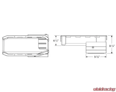 Moroso Wet Sump 7qt 8.25in Steel Oil Pan Pre-85 Chevrolet SBC w/Driver Side Dipstick - 20195