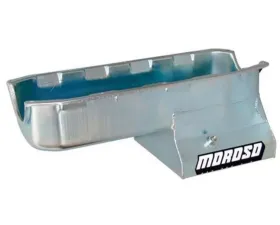 Moroso Wet Sump 7qt 8.25in Steel Oil Pan Pre-85 Chevrolet SBC w/Driver Side Dipstick