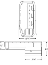 Moroso Wet Sump 7qt 8.25in Steel Oil Pan Pre-85 Chevrolet Small Block w/2 Piece Rear Main Seal                                     - 20196 - Image 2