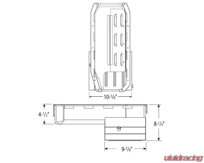 Moroso Wet Sump 7qt 8.25in Steel Oil Pan Pre-85 Chevrolet Small Block w/2 Piece Rear Main Seal - 20196