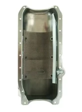 Moroso Wet Sump 7qt 8.25in Steel Oil Pan Chevrolet SBC w/Passenger Side Dipstick 1980-1985                                     - 20201 - Image 3