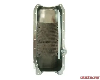 Moroso Wet Sump 7qt 8.25in Steel Oil Pan Chevrolet SBC w/Passenger Side Dipstick 1980-1985 - 20201