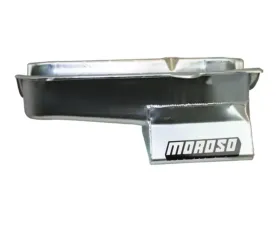 Moroso Wet Sump 7qt 8.25in Steel Oil Pan Chevrolet SBC w/1 Piece Rear Main Seal 1986+