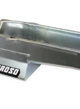 Moroso Wet Sump 7qt 8.25in Steel Oil Pan Chevrolet SBC w/Passenger Side Dipstick 1980-1985                                     - 20200 - Image 3