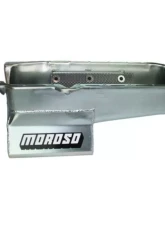 Moroso Wet Sump 7qt 8.25in Steel Oil Pan Chevrolet SBC w/1 Piece Rear Main Seal 1986+                                     - 20206 - Image 2
