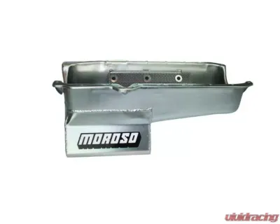 Moroso Wet Sump 7qt 8.25in Steel Oil Pan Chevrolet SBC w/1 Piece Rear Main Seal 1986+ - 20206