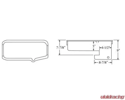 Moroso Wet Sump 6qt 9in Steel Oil Pan Chevrolet SBC w/1 Piece Rear Main Seal 1986+ - 20212