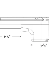 Moroso Wet Sump 6qt 8.25in Steel Oil Pan Pre-85 Chevrolet SBC w/Driver Side Dipstick                                     - 20230 - Image 2
